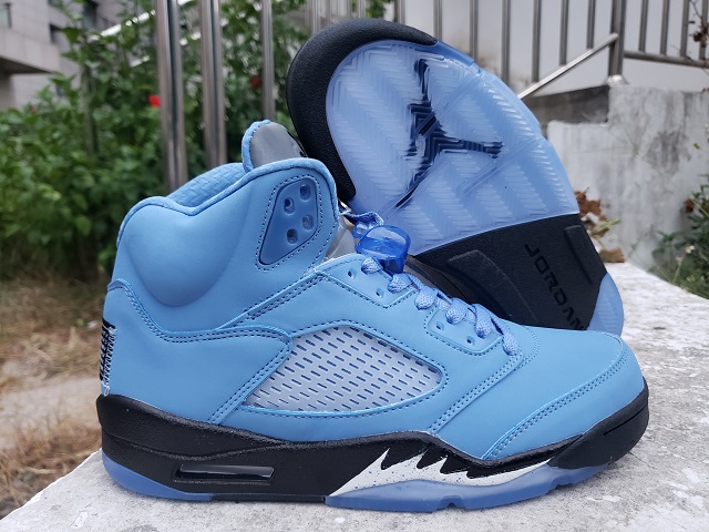 Women Air Jordan Shoes 5 UNC - Click Image to Close